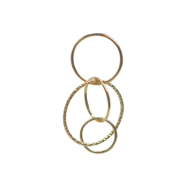 メタルフープ 連結フープ（ラウンド） G5 全長約33mm｜メタル素材