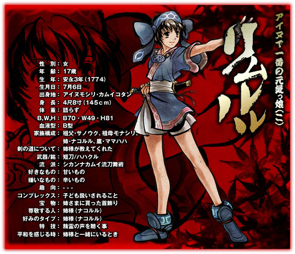 SAMURAI SPIRITS］過去作品におけるリムルル | PSfan