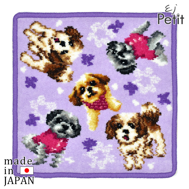 日本製 犬猫柄 シーズー23cm 綿100% ハンカチ タオルハンカチ – 公式