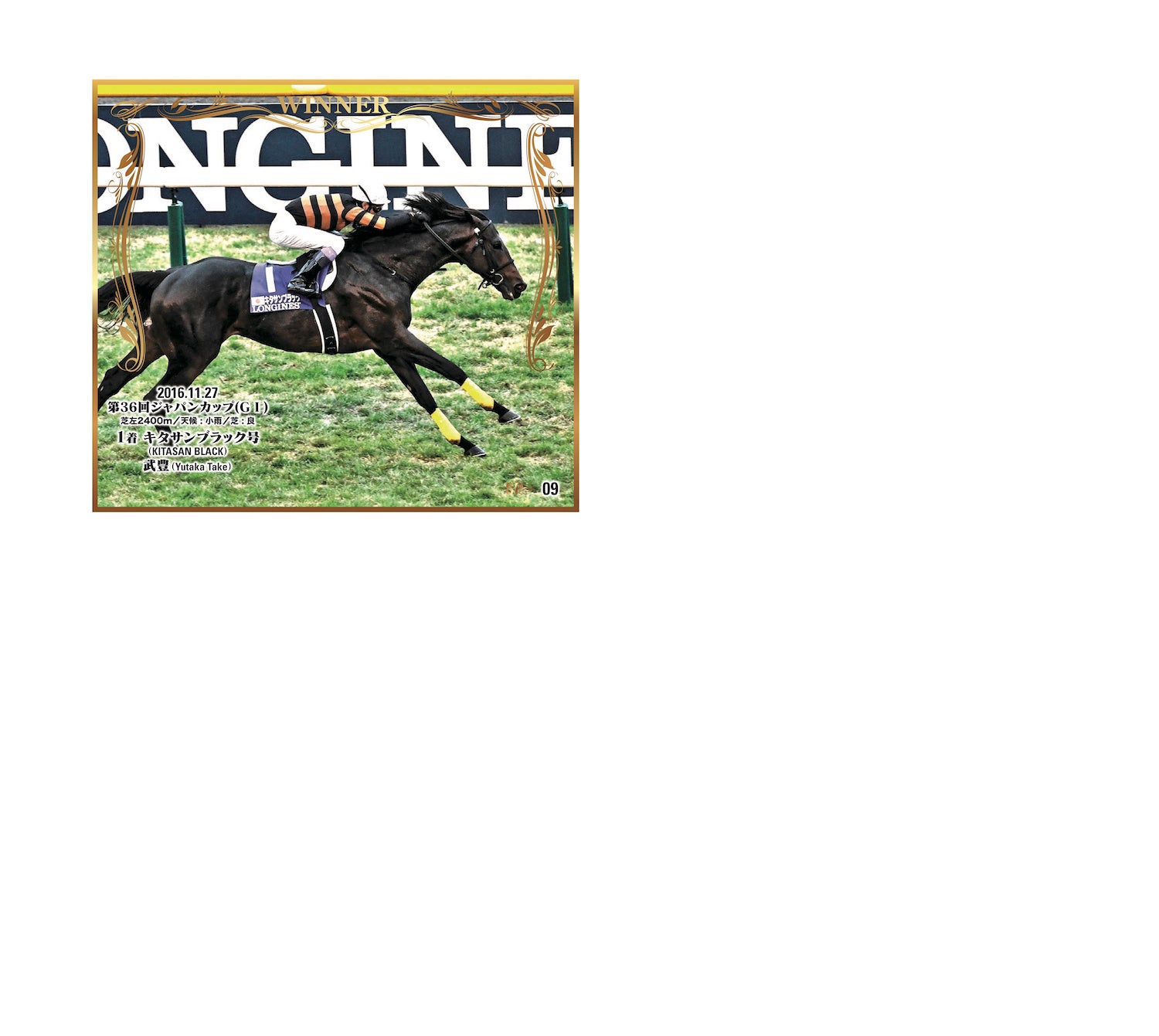 キタサンブラック号」トレーディングmini色紙 – kawaraban