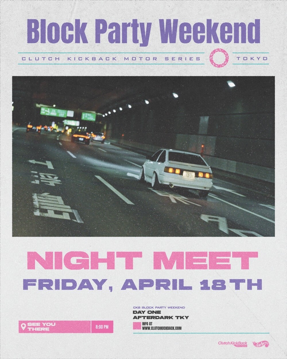 The Clutch Kickback Motor SeriesとCarServiceのコラボプロジェクト