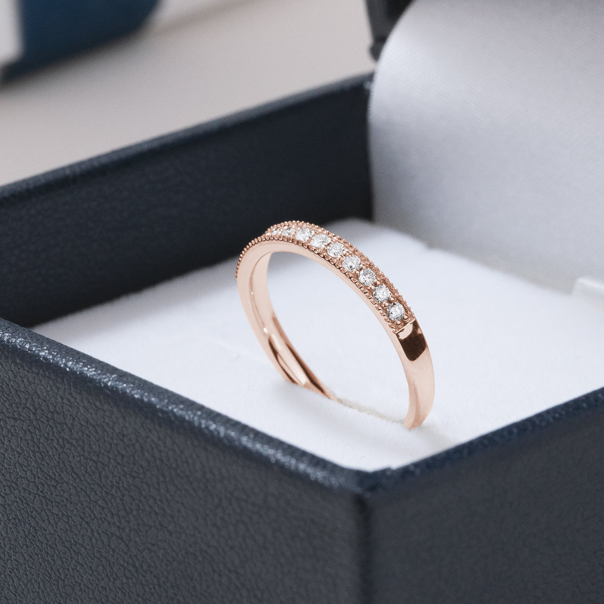 エタニティリング ミル打ち 0.13ct K18PG ピンクゴールド – facett