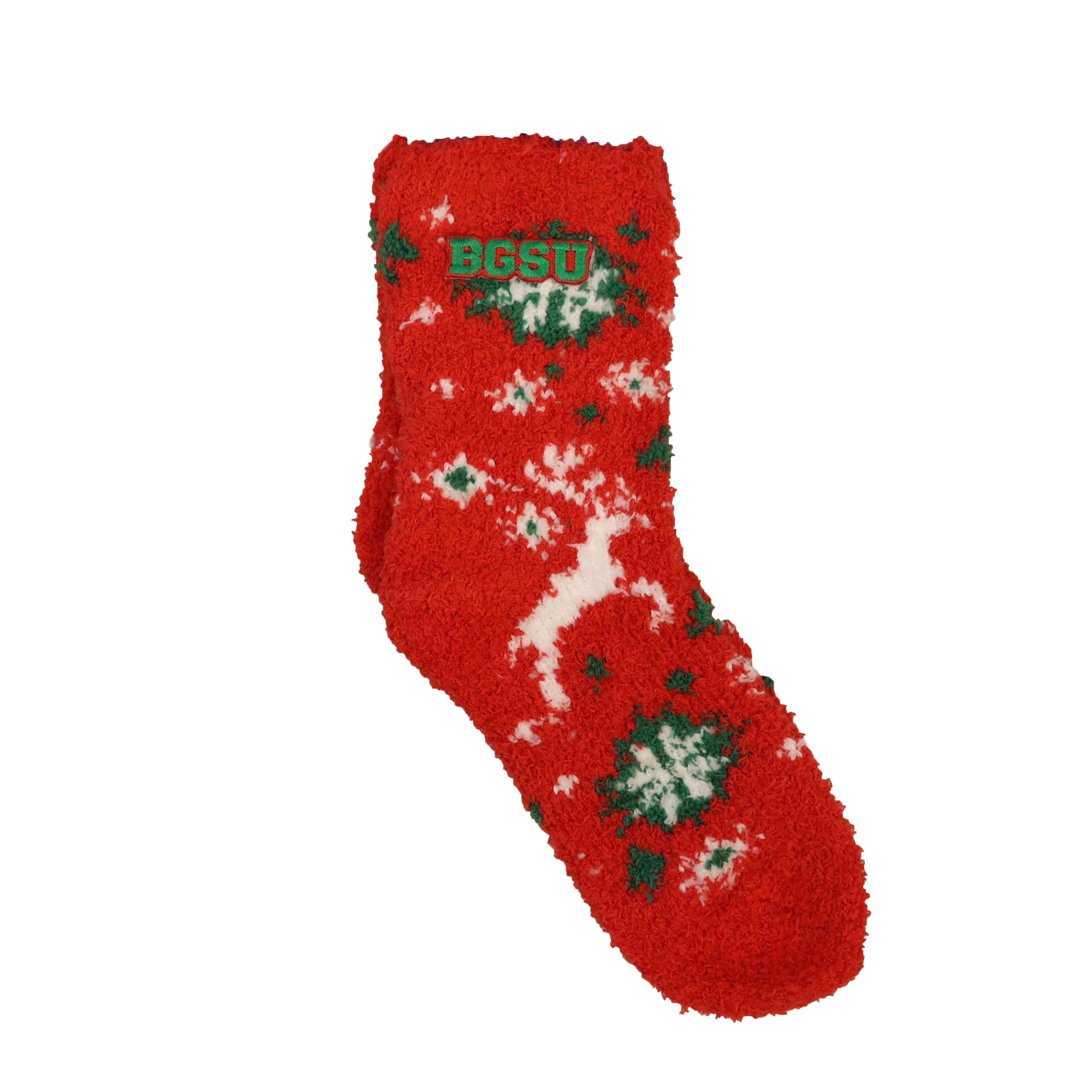 TCK BGSU Red Christmas Fuzzy Socks – Falcon Outfitters BGSU