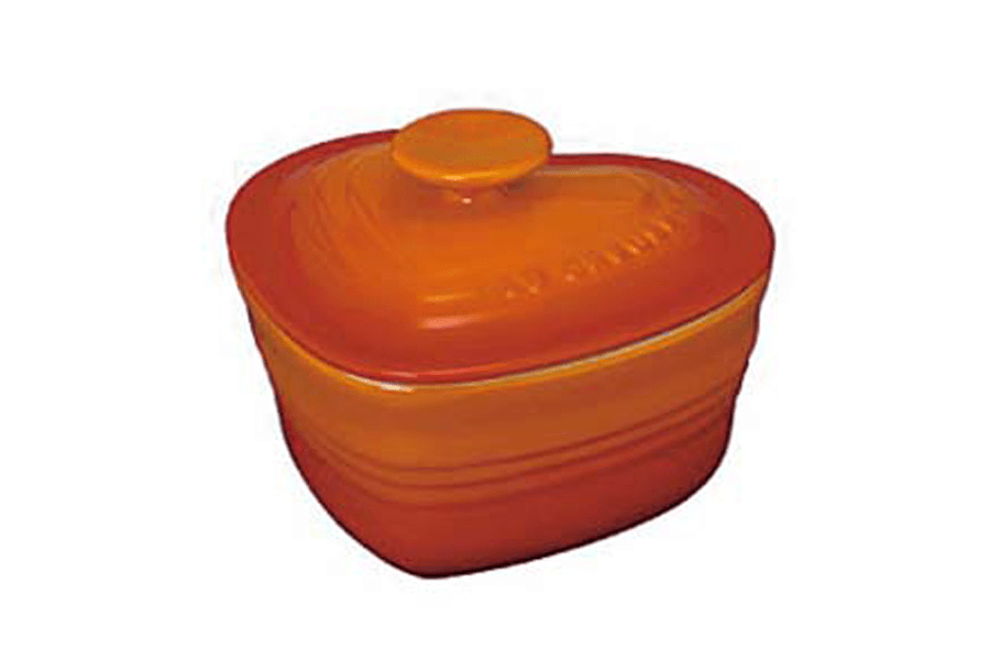 ル・クルーゼ ラムカン・ダムールS(フタ付) チェリーレッド 【ギフト