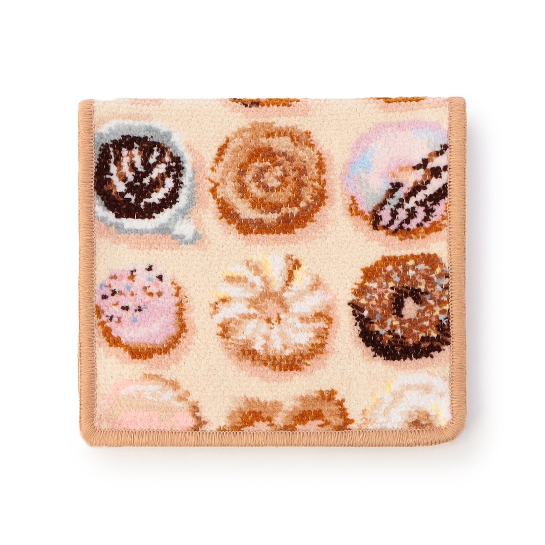 モグモグドーナツ ハンカチポーチ（WEB限定）(ベージュ×ベージュ