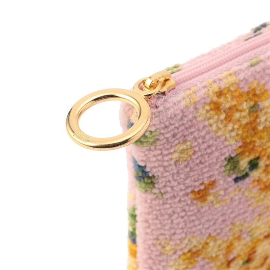 ミモザソラーレ フラットポーチ MSO-246048（WEB限定）(ペールピンク