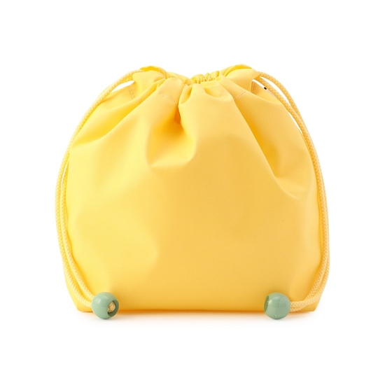 オムスビコロリン 巾着付きバッグ L/OMK-233117(ペールグリーン