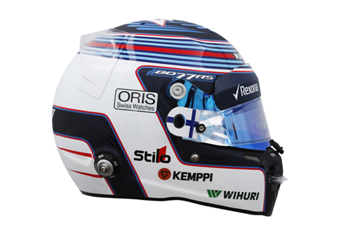 バルテリ・ボッタス ヘルメット （2016年） 【 F1-Gate .com 】