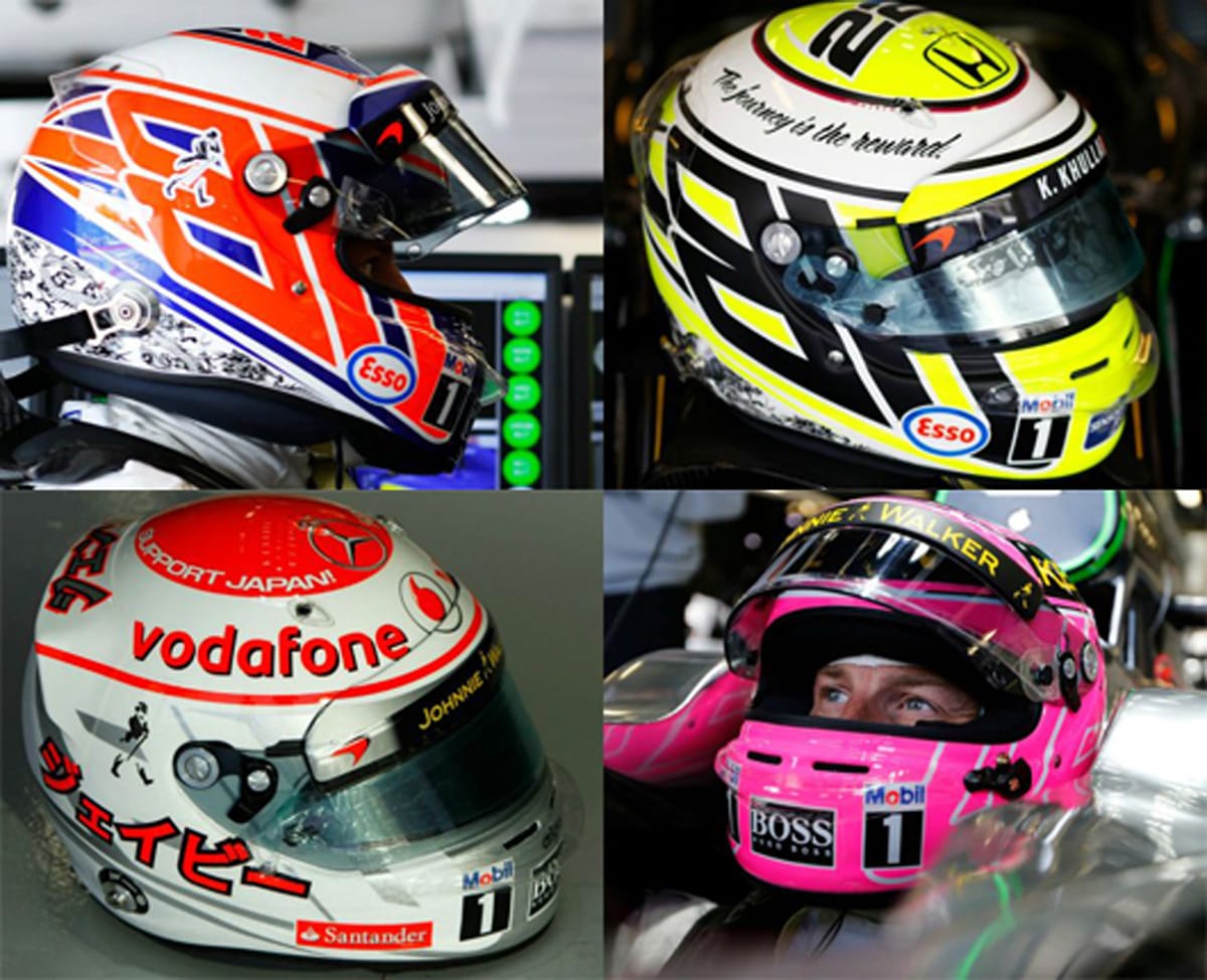 ジェンソン・バトン、SUPER GTで着用するヘルメットをファン投票 【 F1