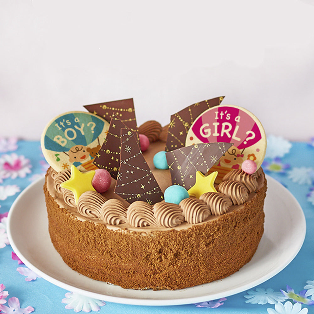 FOCETTA ジェンダー リビール ケーキ ショコラ 6号 6～8名 5号 4～6名