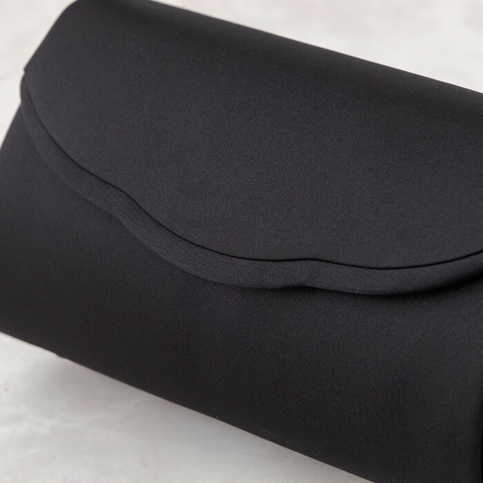 撥水加工】シンプルスカラのフォーマルバッグ ・ブラック｜東京