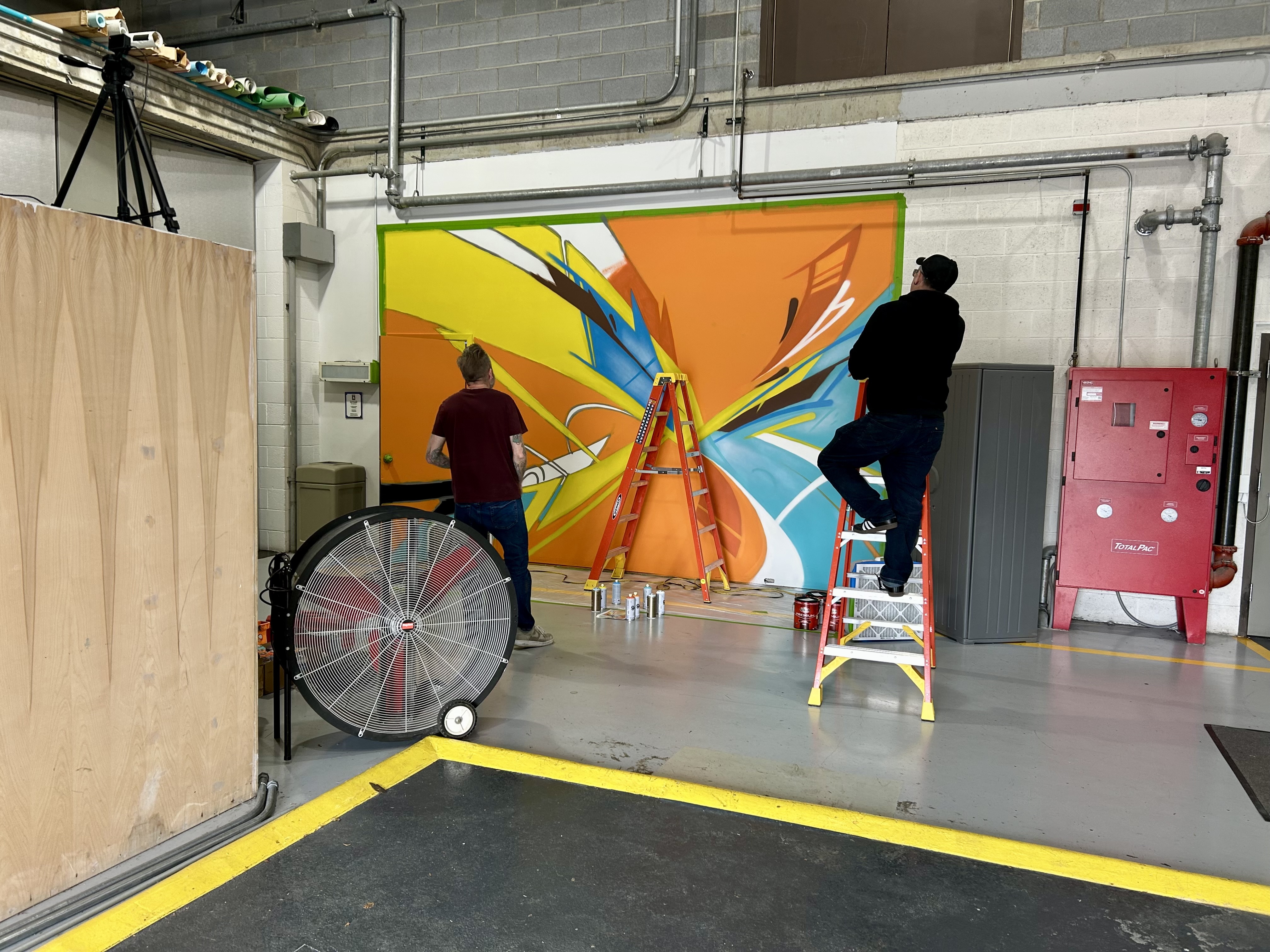 FOX 8 Cleveland garage mural by Don't Panic