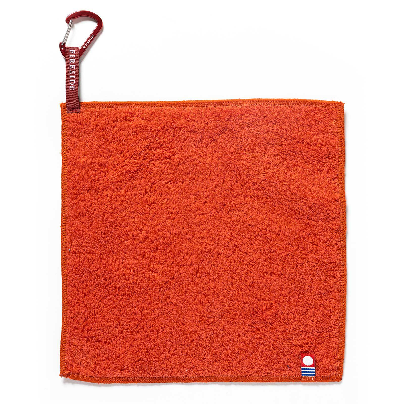 フィールドタオル（カラビナ付き）/ ダークオレンジ | ファイヤー