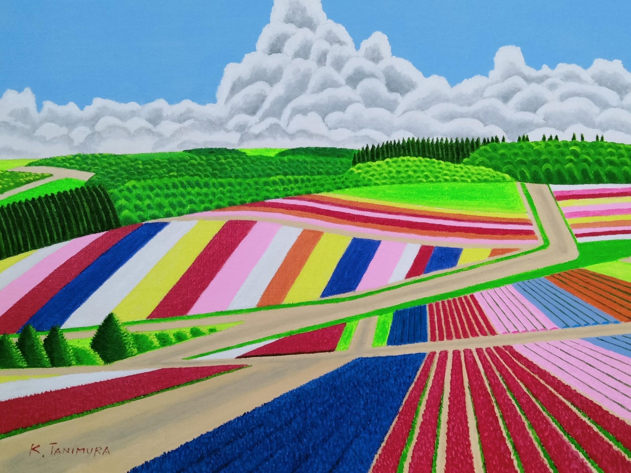 絵画の通販、購入ならFROM ARTIST/作品名：美瑛四季彩の丘/作家名