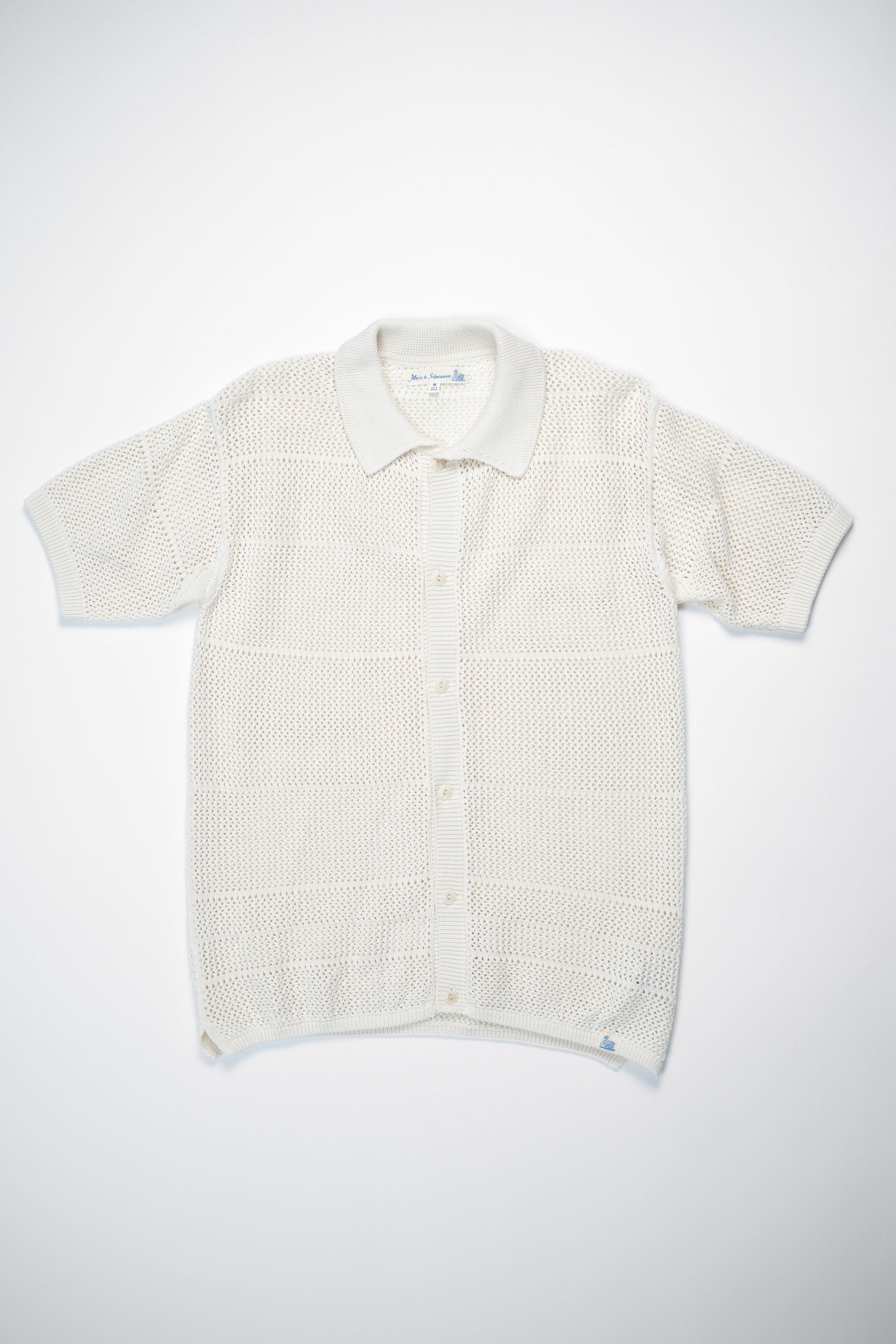 Merz b. Schwanen KNITSHIRT01 Crochet Shirt - Nature - Franklin & Poe