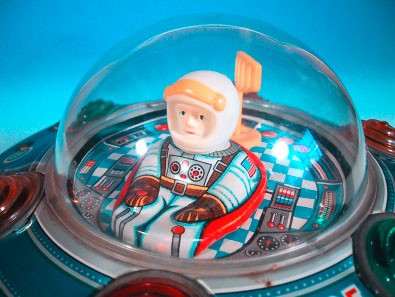 ブリキのオモチャ X-7 SPACE SHIP