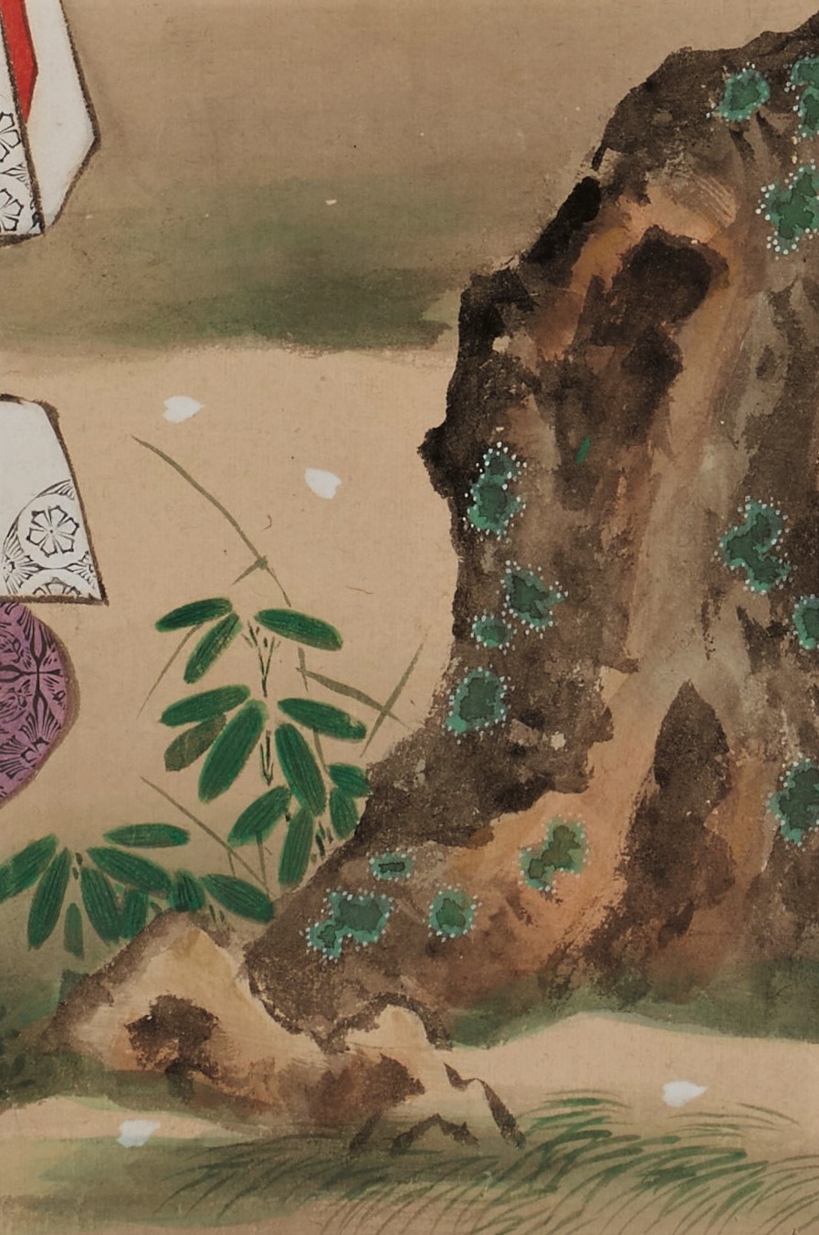 狩野養信筆「貴人花見図」 - 藤美術