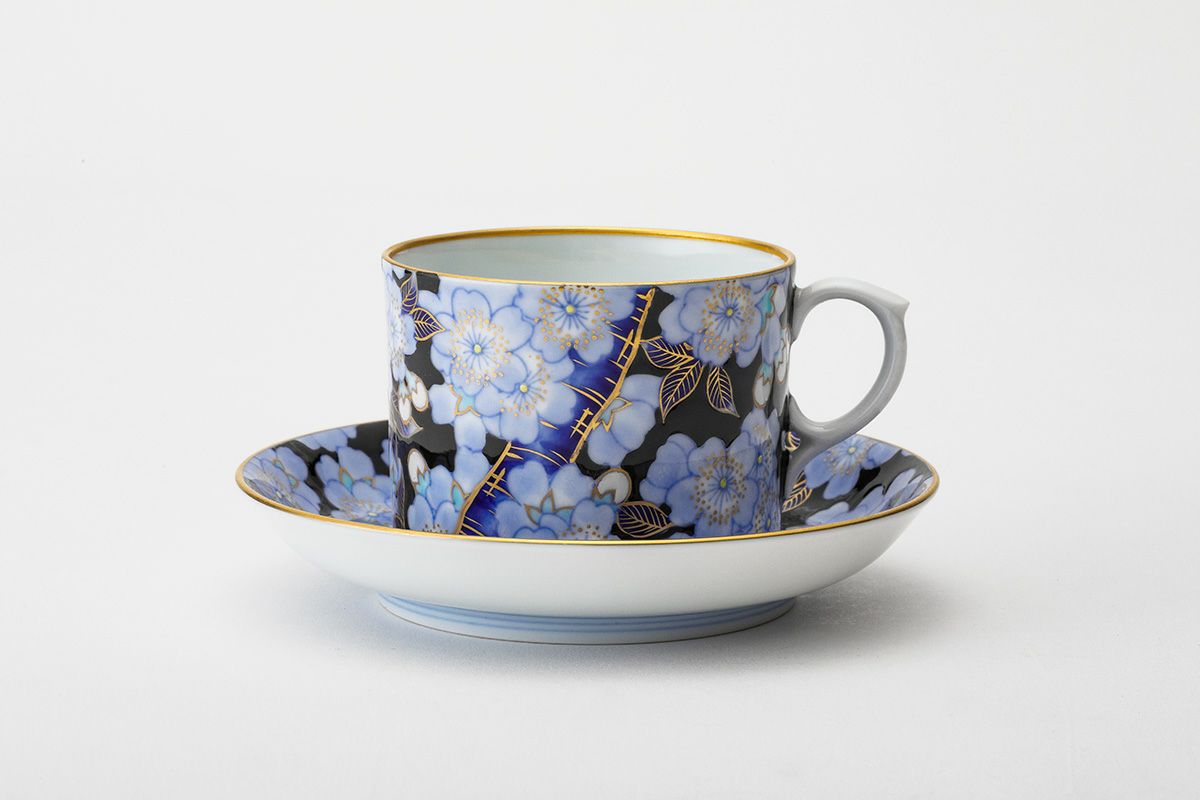 金襴桜 紅茶碗皿 | 有田焼 深川製磁｜公式オンラインストア