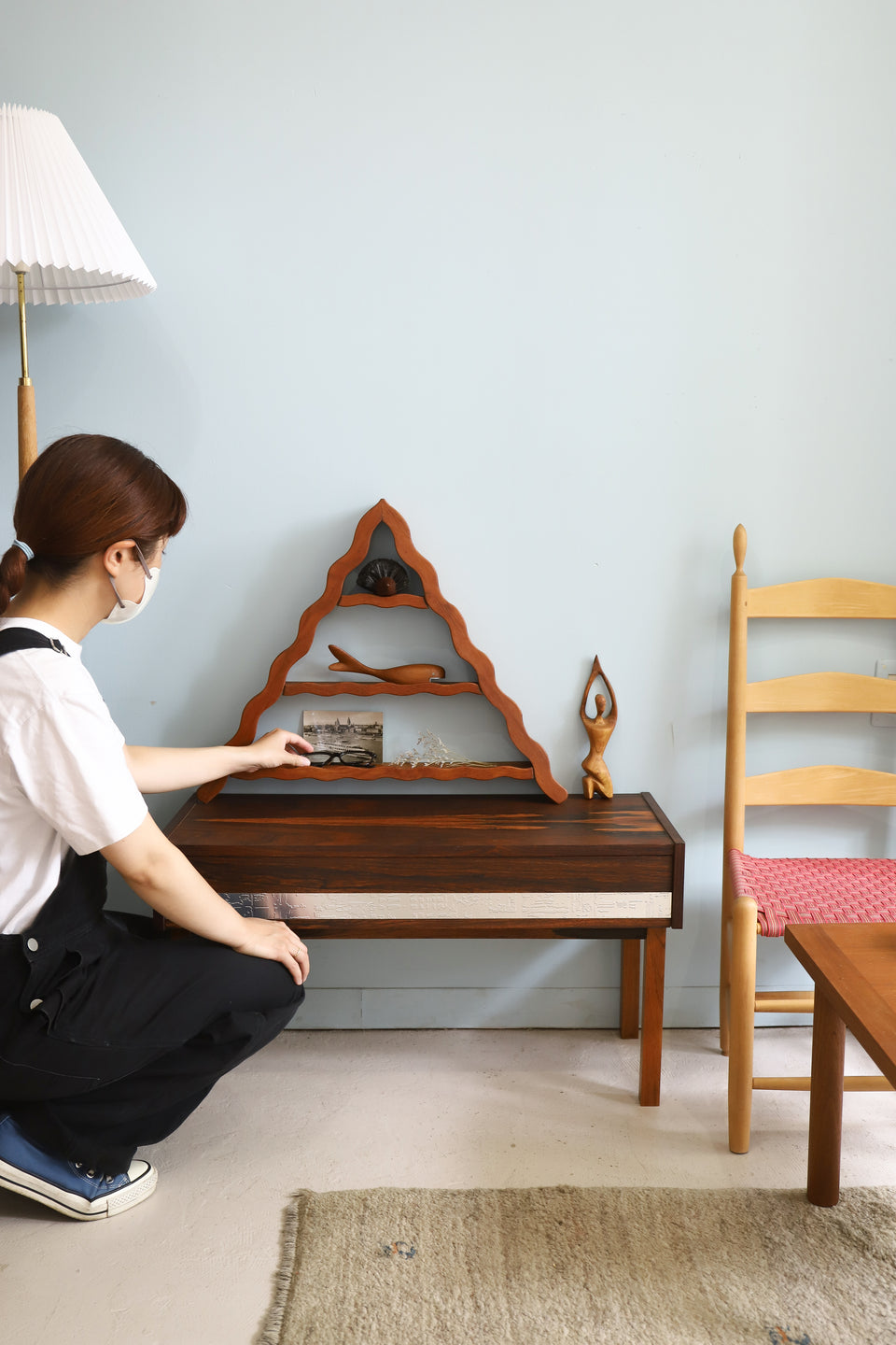 デンマークヴィンテージ ウォールシェルフ アマーシェルフ 北欧