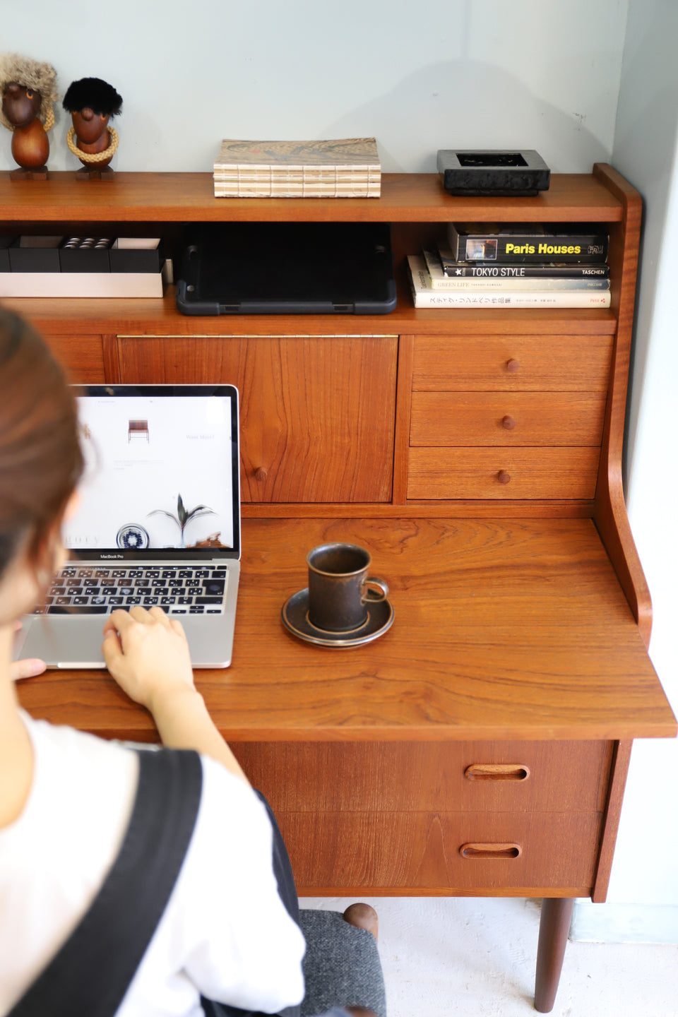 デンマークヴィンテージ ライティングビューロー ドレッサー 北欧家具