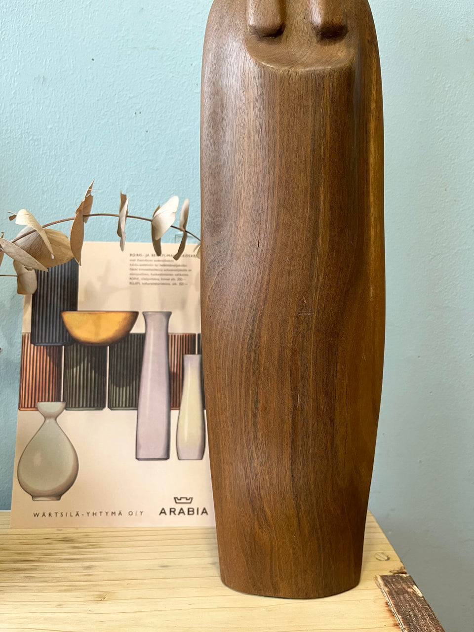 ヴィンテージ 木製彫刻 木彫り 女性像 インテリア/Vintage Wooden