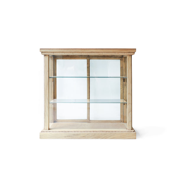 ジャパンヴィンテージ ガラスショーケース ナラ材/Japanese Vintage