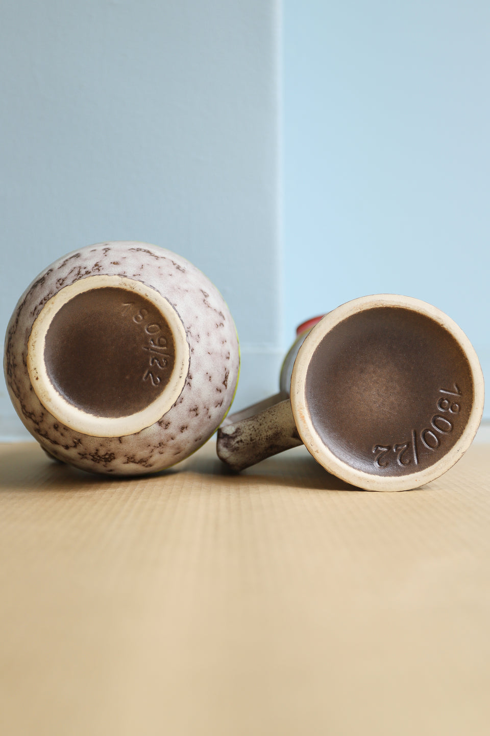 西ドイツヴィンテージ ファットラヴァ フラワーベース 花器/W.Germany