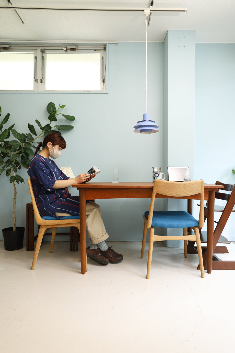 デンマークヴィンテージ エクステンション ダイニングテーブル 北欧