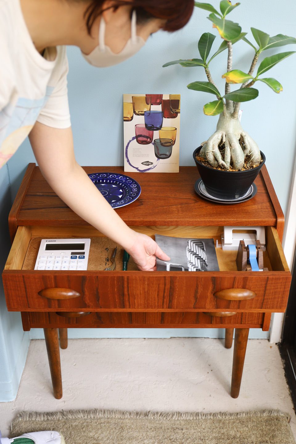 デンマークヴィンテージ チェスト 3段 収納家具 北欧インテリア/Danish