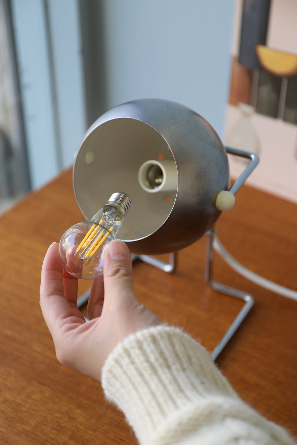 Abo Randers Ball Stat Table Lamp Danish Vintage/デンマーク