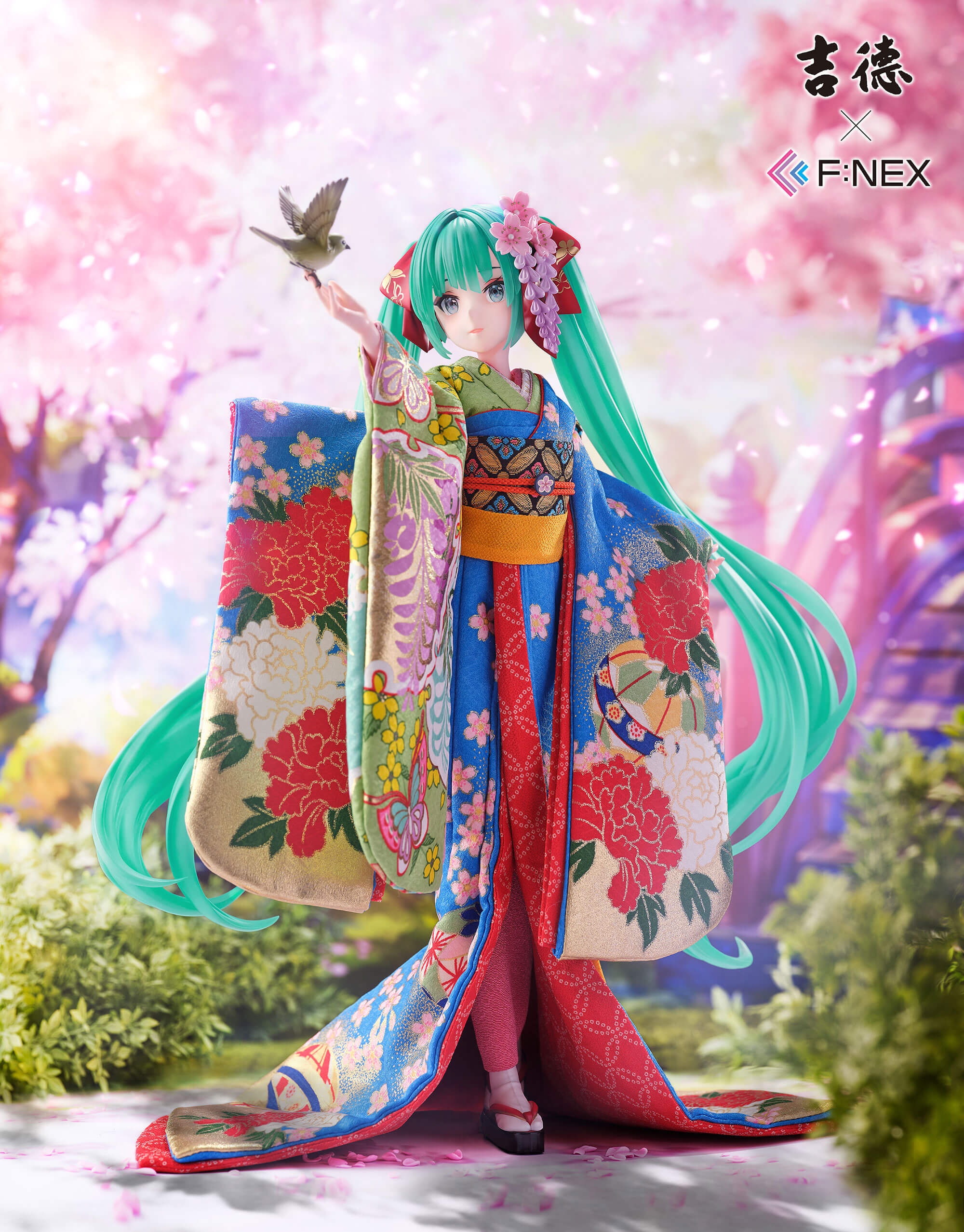 吉徳×F:NEX 初音ミク -日本人形- 1/4 スケールフィギュア – フィギュア