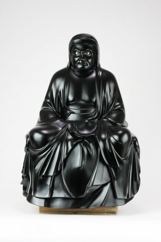 金色の達磨大師・大権修利菩薩像が見事に蘇りました〇 | 京都の仏師