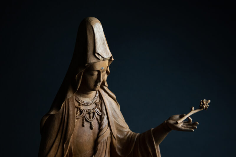 新作仏像 マリア観音像が完成しました〇 | 京都の仏師 宮本我休（GAKYU