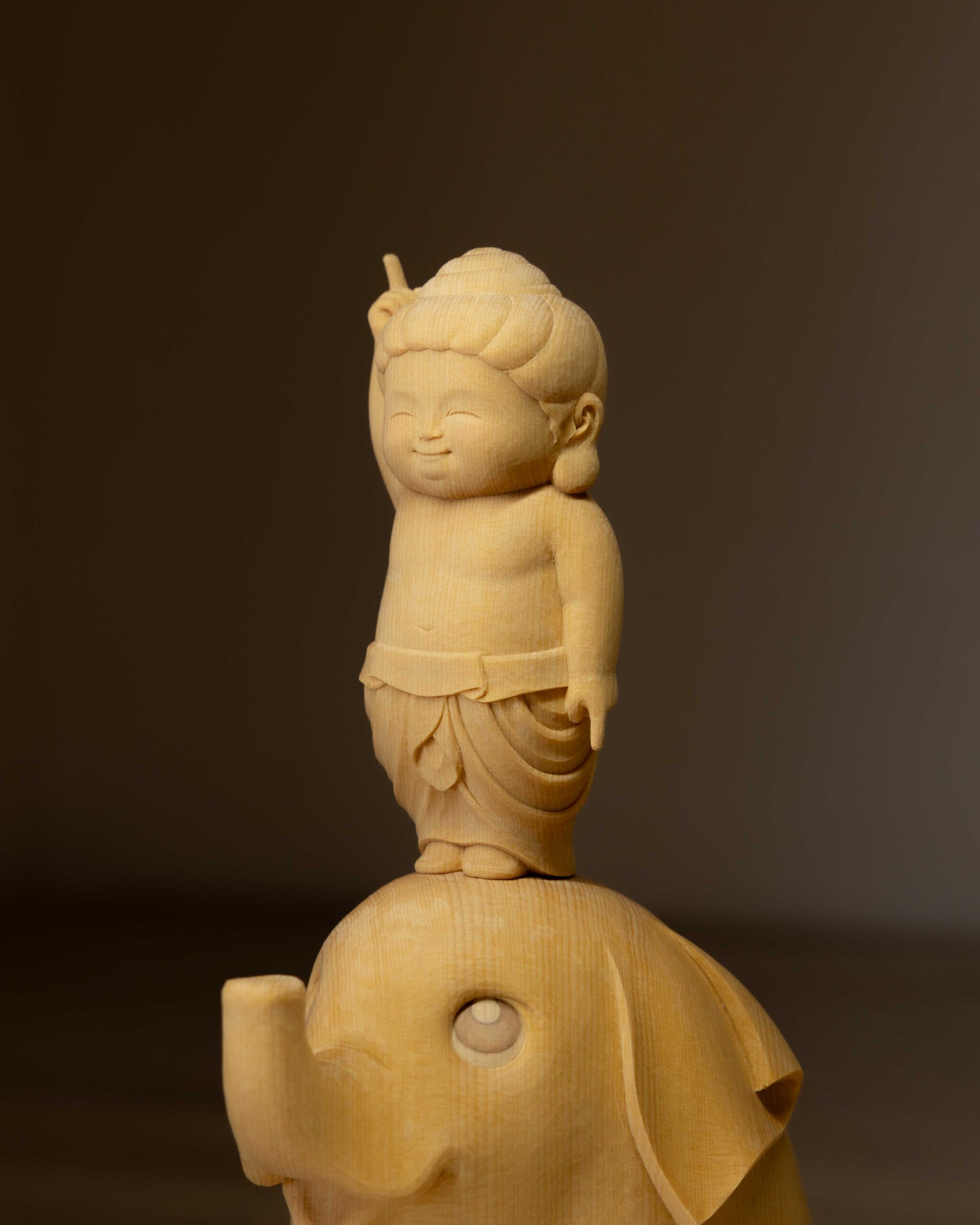 二代目誕生仏騎象像完成です。 | 京都の仏師 宮本我休（GAKYU ガキュウ）