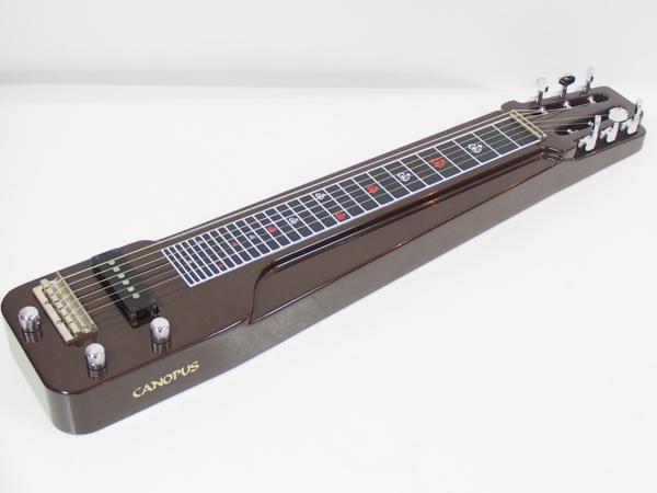 高額買取実施中!!】CANOPUS 6弦 スチールギター ブラウン カノウプス