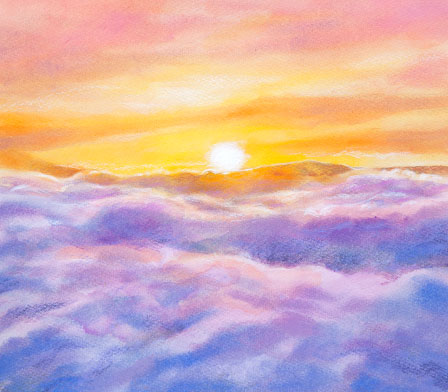 紫雲からのご来光|a207|【ギャラリー笑夢】オリジナルアート販売