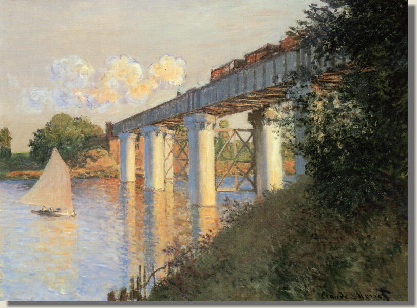 アルジャントゥイユの鉄道橋 モネ 絵画販売