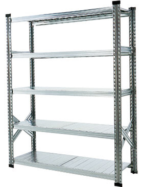 METALSISTEM メタルシステムラック 5段タイプ 幅128cm スチール製