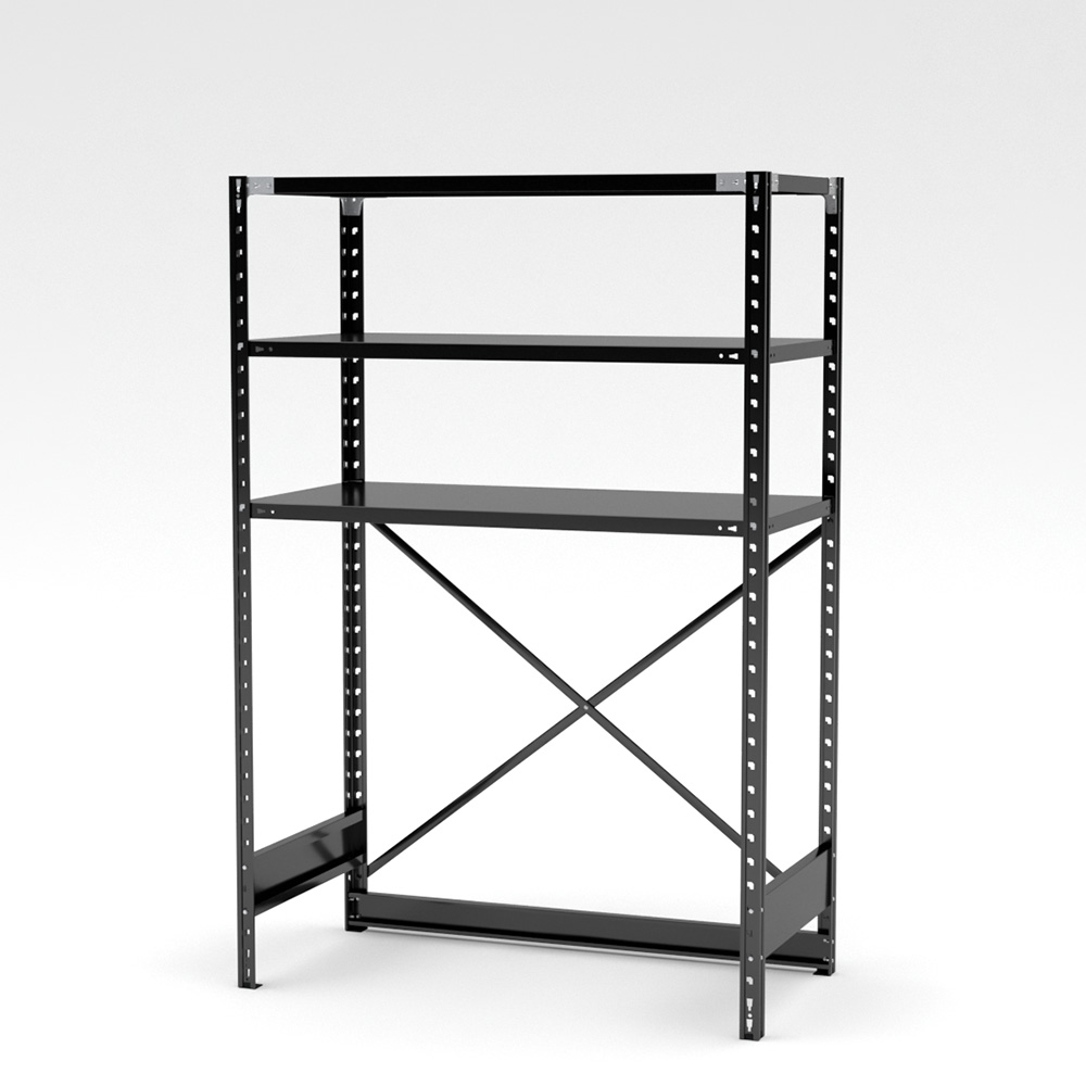 抗菌ABラック 下段開放タイプ 幅121.2×奥行61.2×高さ180cm (スチール