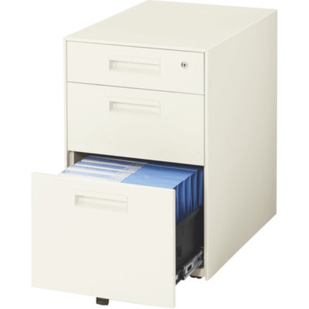 QUEST フラットOAキャビネット 3段 (ワゴン スチールワゴン 鍵付き