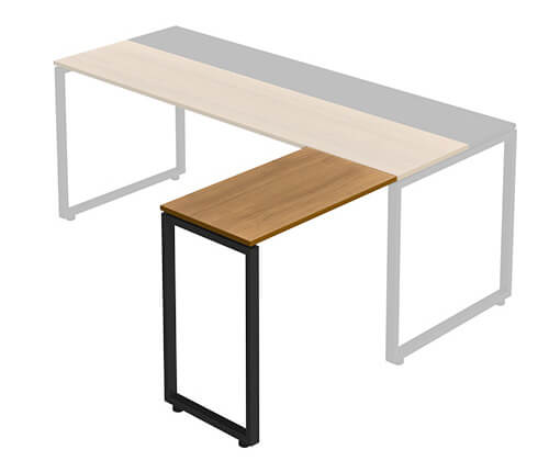 オフィスデスク パソコンデスク NS L字 連結用天板 幅40 奥行70 高さ