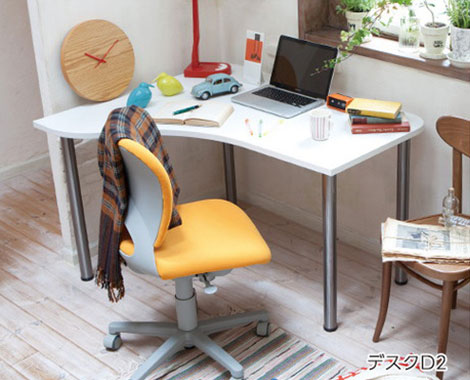 オフィス家具 デスク パソコンデスク専用 引出し 鍵付き 白・黒 A3