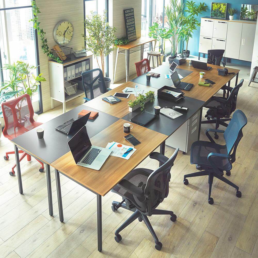 ワーキングテーブル 幅140cm 奥行70cm ( パソコンデスク ワーク