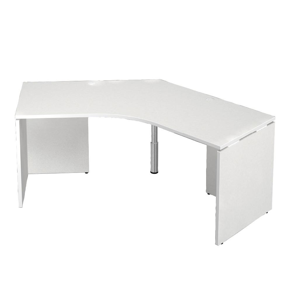 AFデスク ホワイト L型 135度天板 幅186cm (オフィスデスク パソコン