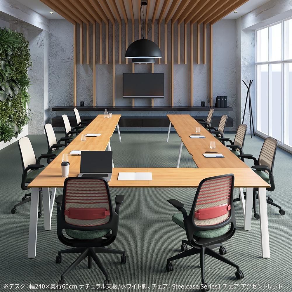 MRデスク スタンダード天板 幅240×奥行60cm(カウンターデスク オフィス