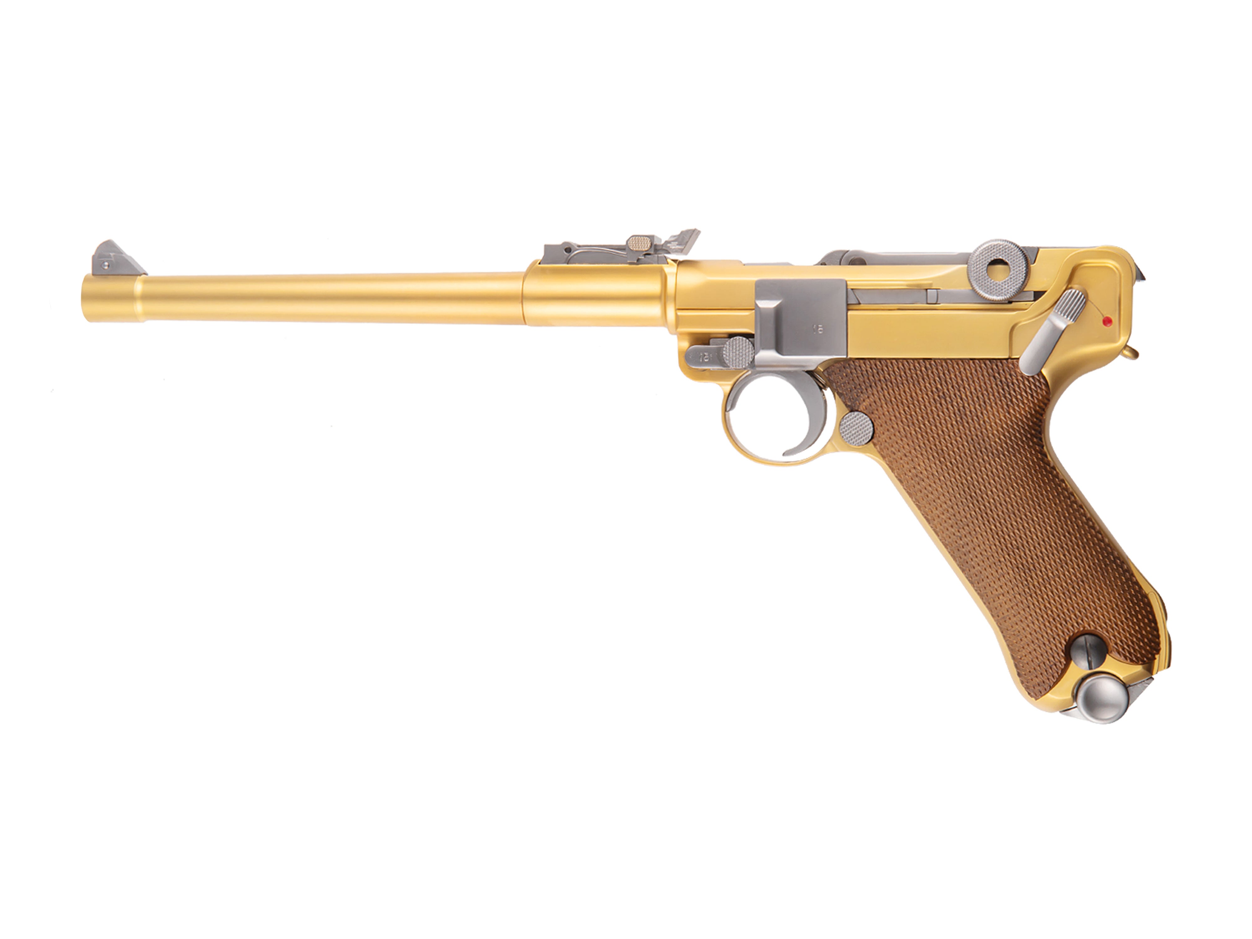 WE ルガー LUGER P08 8インチ ガスブローバック ハンドガン メタル