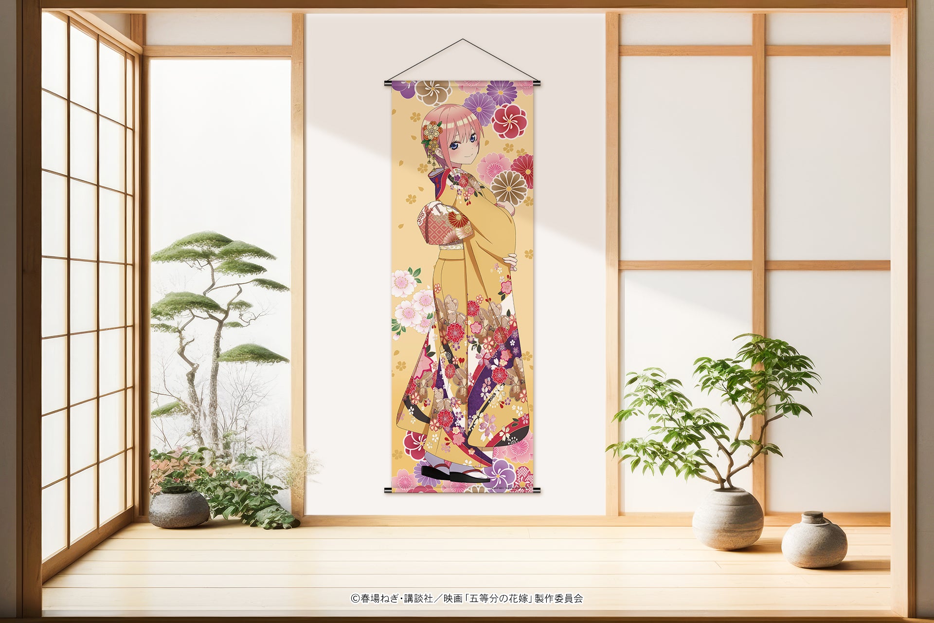 五等分の花嫁 友禅柄等身大タペストリー（一花） – ゲツオシマート