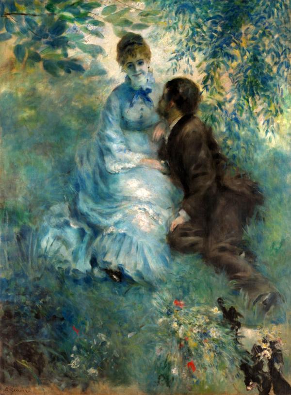 ピエール＝オーギュスト・ルノワール 「恋人」の画像 - ジーソザイ