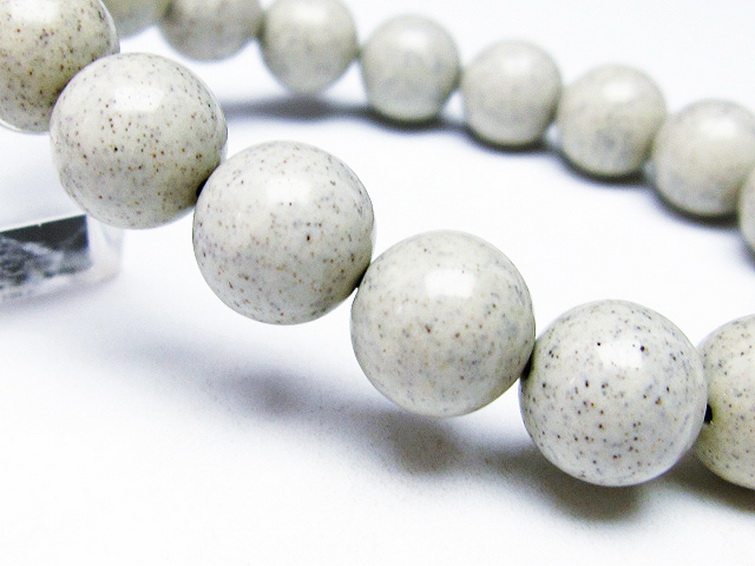 台湾産 北投石 天然ラジウム効果 ブレスレット12mm[T538-1514]