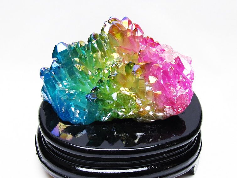 パワーストーン 天然石 オーラ水晶 オーラクリスタル クラスター